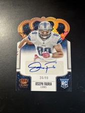 JOSEPH FAURIA 2013 PANINI CROWN ROYALE FOOTBALL RC ROOKIE AUTO AUTOGRAPH /99