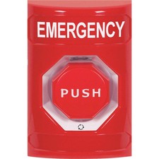 SAFETY TECHNOLOGY INTERNATIONAL SS2009EM-EN Emergency Push Button,Red Button,SPD