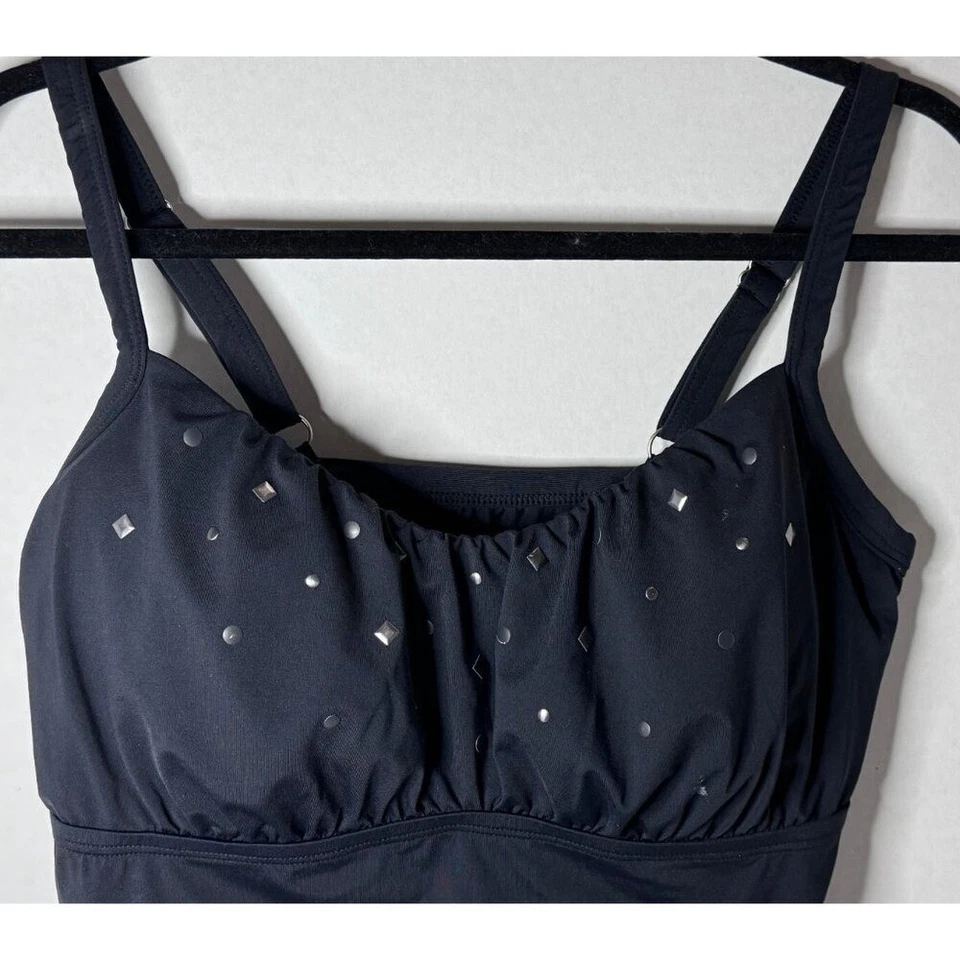 Coco Reef Underwire Bra Size Studded Tankini Top Women's 34DD Beach Vacation - Image 3 of 4