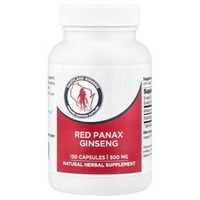 Red Panax Ginseng, 500 mg, 150 Capsules