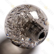 Black Ball 60mm W-power Transparent Manual Crystal Bubble Shift Knob Black Ball 60mm W-power Transparent Manual Crystal Bubble Shift Knob