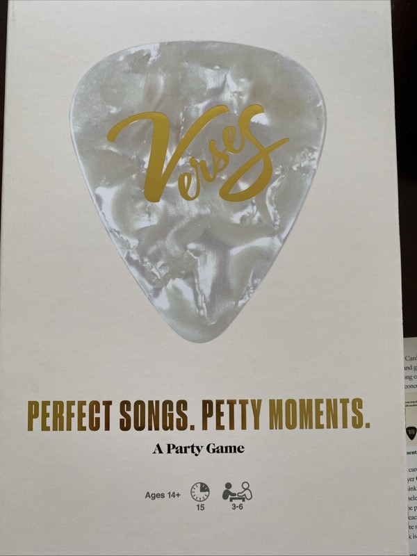 Verses Board Game Perfect Songs Petty Moments Party Game OPEN BOX