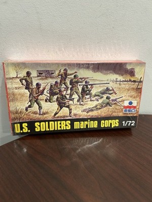 ESCI U.S. Soldiers Marine Corps 1:72 Scale Kit #8016 Factory Bagged Parts