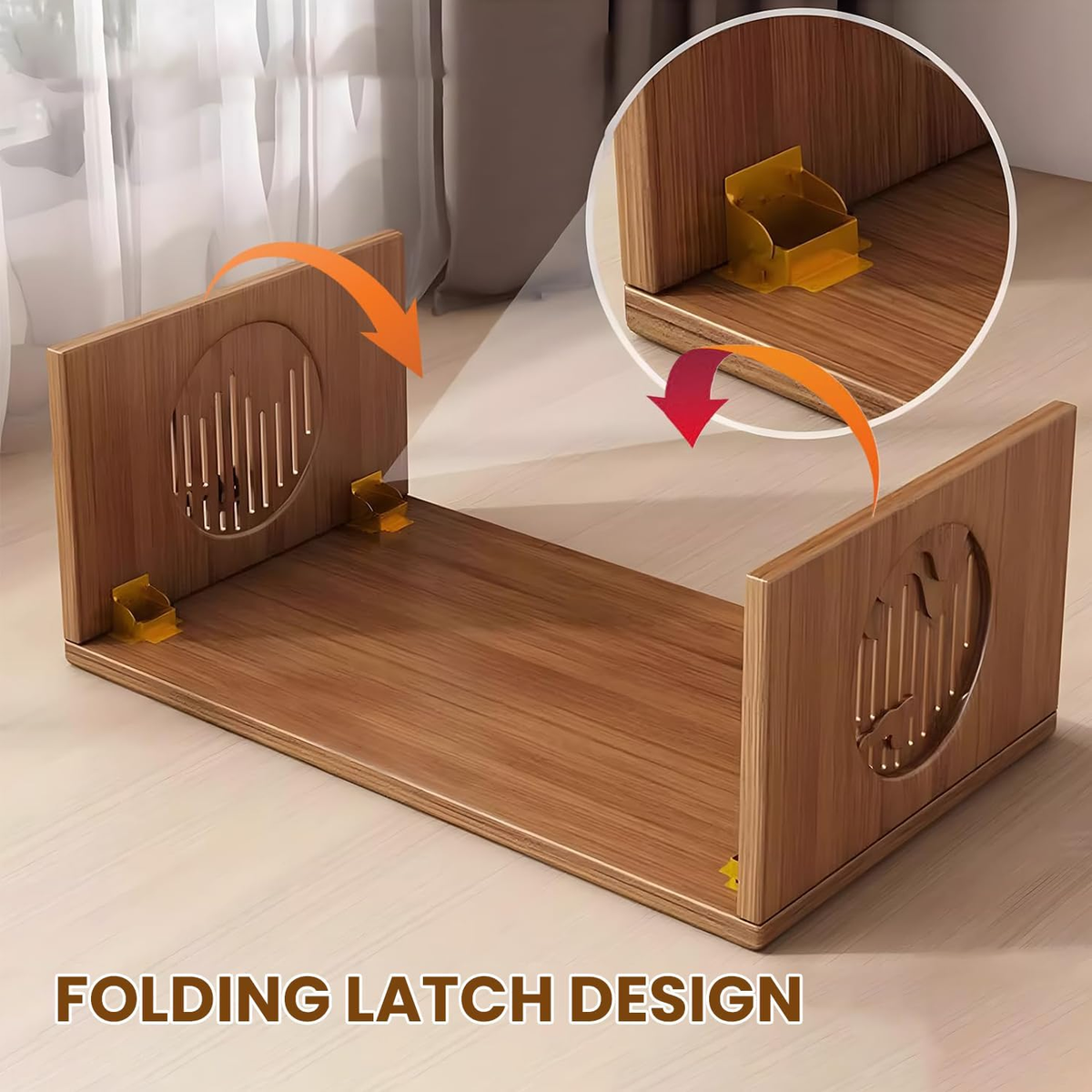 Foldable Japanese Coffee Table for Floor Seating - No Assembly
