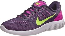 Nike Lunarglide 8 Women’s Running Shoes, Fire Pink/Ghost Green-Purple Dynasty, 5