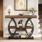 39.4-Inch Console Table Industrial 4-Tier Entryway Sofa Table for Hallway, Foyer