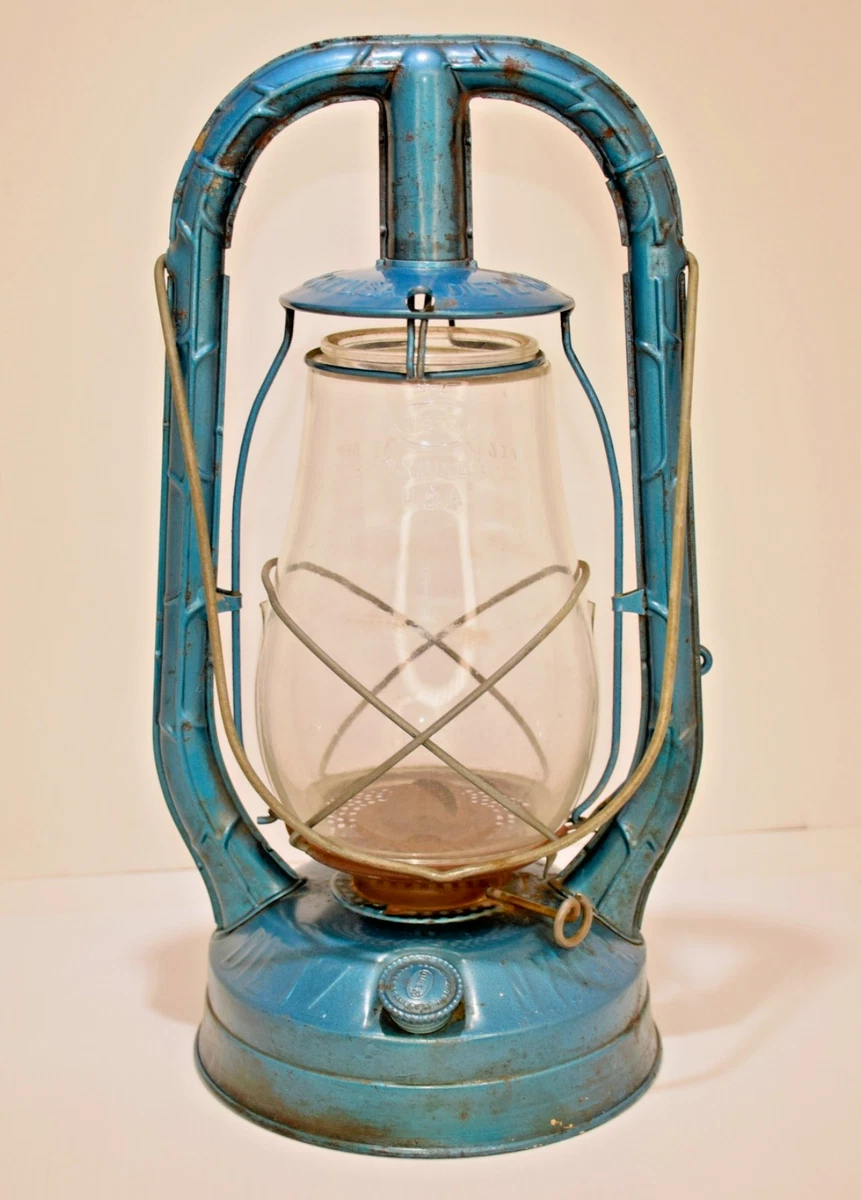 DIETZ MONARCH NO.10 【DIETZ】　未使用 保管品 Dietz Monarch #10 Hot Blast Blue and Gold Kerosene Lantern Vintage