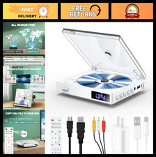 Compact Mini DVD Player with USB Port, HDMI/RCA Output, 1080P Support, Remote