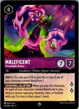 Maleficent - Formidable Queen Shimmering Skies 35/204 Super Rare Lorcana NM