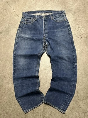 Levi's 501 Jeans big E numéro 8 Vintage Made in USA Straight leg Denim bleu L - Photo 1/4
