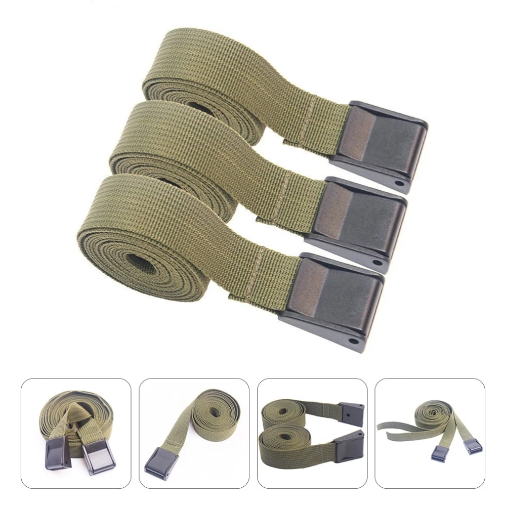 3 Pcs Strap Fastening Belt for Vehicle Cargo Camping Lashing Straps