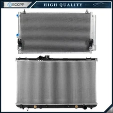 Aluminum Radiator & AC Condenser Cooling Kit For 2001-2005 Lexus IS300