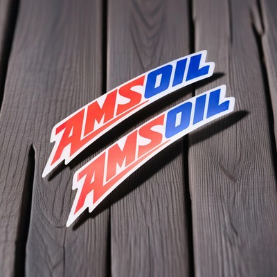 2Pcs AMSOIL Motorcycle SX MX Front Fender Decal Stickers YZF CRF RMZ KXF SX SXF 