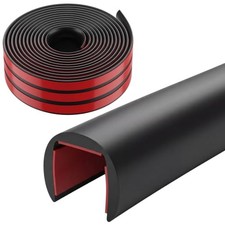 10 ft 1/2 Inch Rubber Edge Trim Self-Adhesive Flexible U Channel 10ft  1/2 Inch