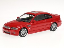 BMW e46 M3 Coupe 2001 red diecast model car 940020020 Maxichamps 1:43