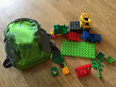 Kinder Rucksack Deuter Gefühl mit Legobausteinen