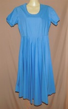 Vtg Shield Brand Angelica Blue Fit  Flare Party Day Dress