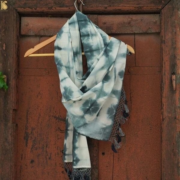 New Tie Dye Fringe Scarf in Pink and Gray by BP NWT