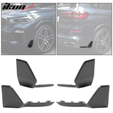 Fits 19-23 BMW G05 X5 MP Style Front + Rear Bumper Aprons ABS Carbon Fiber Print