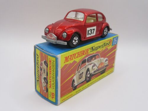 Matchbox Superfast No.15 Volkswagen 1500 - Metallic Red - vnMint/Boxed - Picture 2 of 4