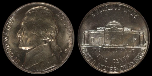 1956 D Jefferson Nickel MS-66 NGC Toner Obsolete US Old Type Coin 
