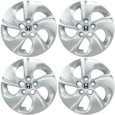 👀 FITS 2013-2015 Honda Civic # 510-15S + LOGO 15" Replacement Hubcaps NEW SET/4