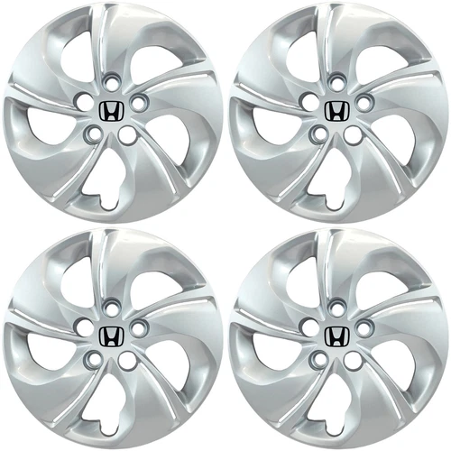 👀 FITS 2013-2015 Honda Civic # 510-15S + LOGO 15" Replacement Hubcaps NEW SET/4