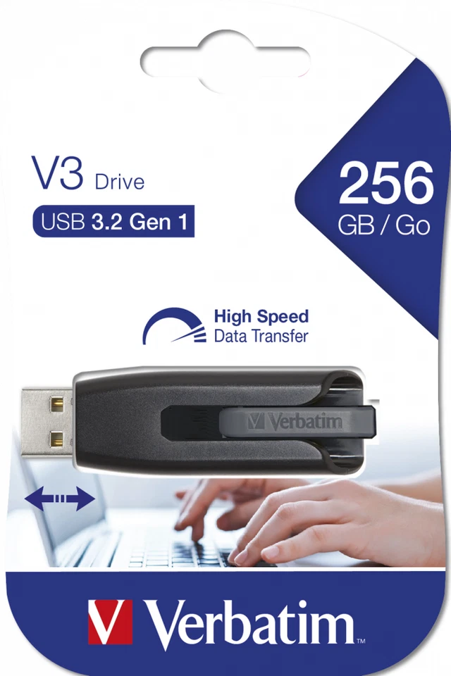 VERBATIM Store 'n' Go V3 Clé USB USB-3.2 Gen 1 256 Go - Photo 2/4