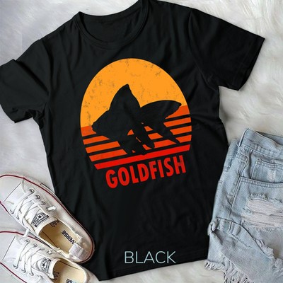 Vintage Goldfish Shirt Women Men Adult Fish Tank Hobby Idea Unisex T-shirt