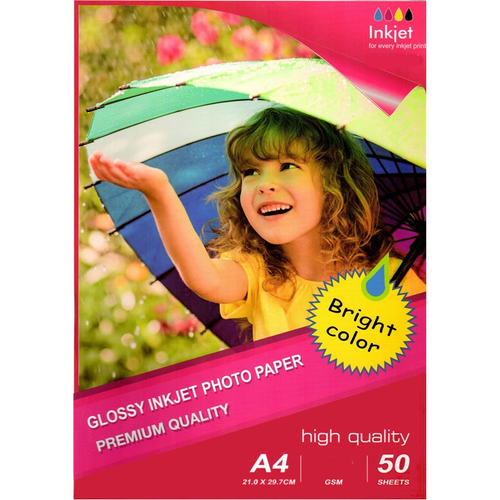 50 FOGLI CARTA FOTOGRAFICA A4 PREMIUM FOTO GLOSSY LUCIDA PER STAMPANTI ...