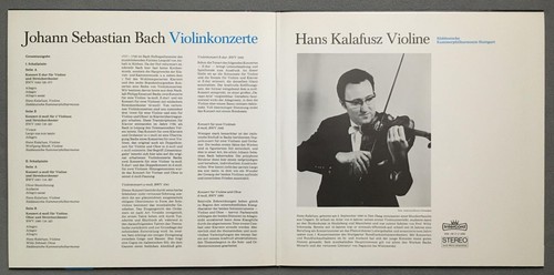 N090 Bach Violin Concertos Kalafusz 2LP Intercord 938-09 Z ( J 938 ) Stereo - Picture 3 of 4