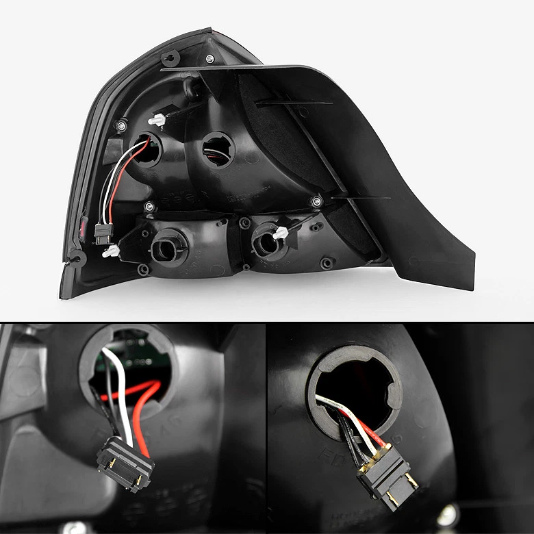 Par de luces traseras LED ahumadas izquierda+derecha para Ford Crown Victoria 1998-2011 Foto 4 de 4