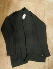 NWT Abercrombie and Fitch Open Cardigan Sweater Navy Medium