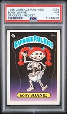1985 Topps OS1 Garbage Pail Kids Series 1 BONY JOANIE 29a GLOSSY Card PSA 7 NM