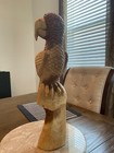 New ListingVintage Large Hand Carved Parrot By Martin 15.” Tall