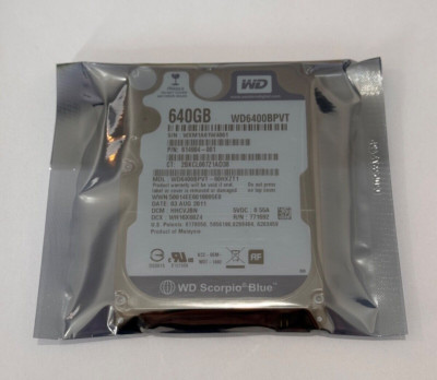 Western Digital Scorpio Blue WD6400BPVT 640GB 5400RPM 2.5'' SATA Laptop HDD