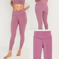 Old Navy Extra High-Waisted PowerChill Crossover 7/8-Length Leggings Sz XS M 2X