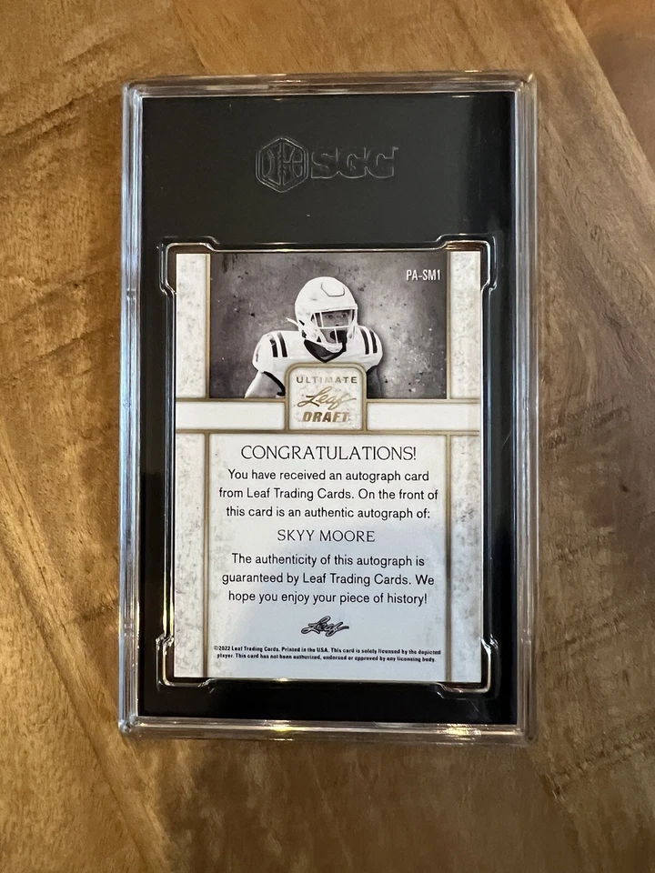 2022 Leaf Ultimate Draft PA-SMI Skyy Moore Portrait Autographed - Image 2 of 2