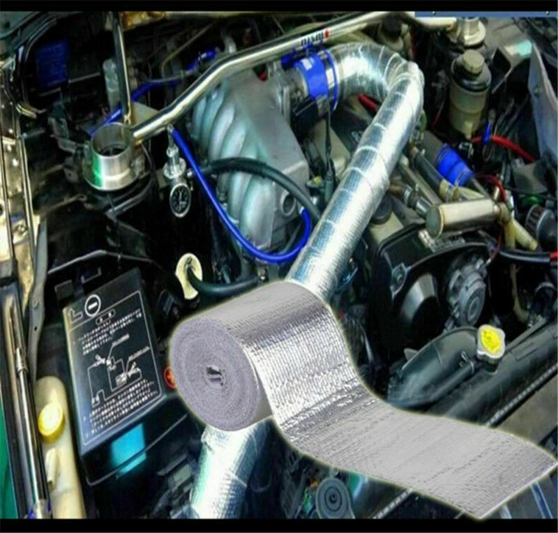 Cinta protectora térmica universal para automóvil 48 mm x 25 m adhesiva con respaldo envoltura resistente 450 °C Foto 3 de 4