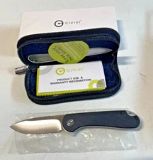 Civivi Elementum Folding Knife 2.96in D2 Steel Black G10 Handles C907A NEW