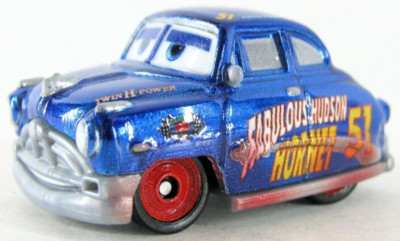 NEW Dirt Track Fabulous HUDSON HORNET Metallic Series Pixar Cars 3 Mini Racer