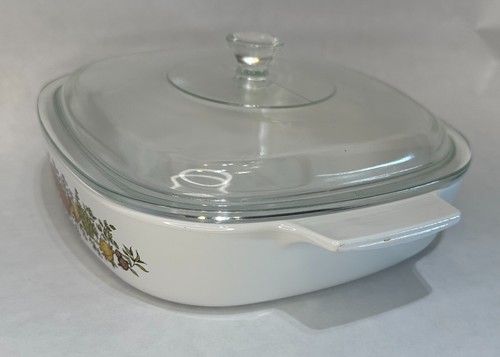 Vintage Corning Ware Casserole Dish 8 x 8 x 1 3/4" A-8-B, "Spice of Life" - Picture 4 of 10