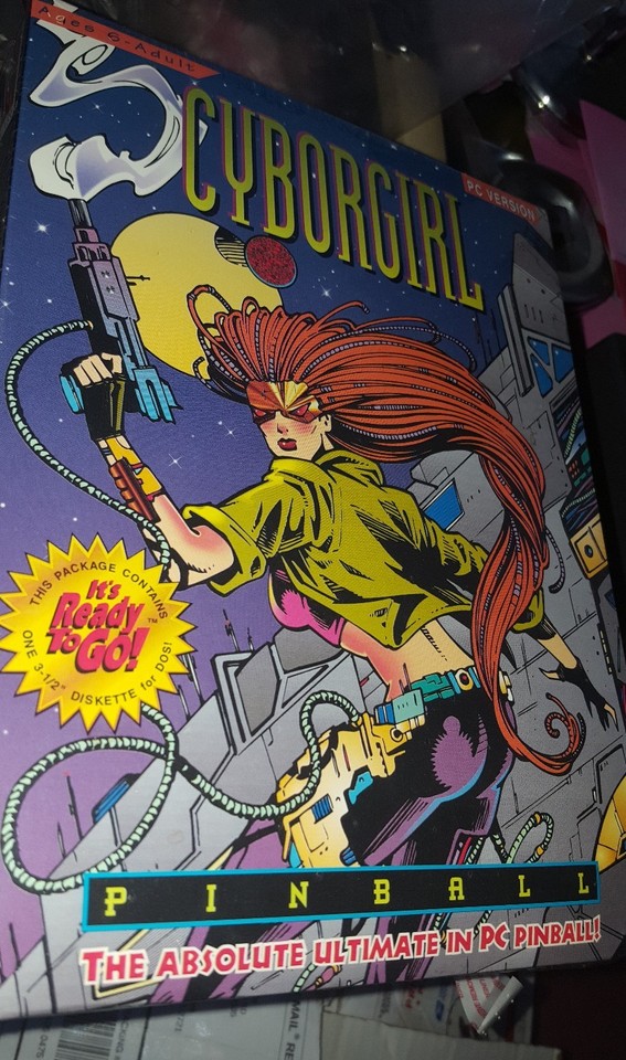 Vintage Cyborgirl PC Pinball Game 3.5 Disk 1994 B&N Software NW N BX ...