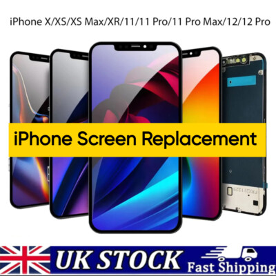Ersatz für iPhone X XR XS Max 11 Pro 12, 12 Pro Max Bildschirm LCD Touch SET