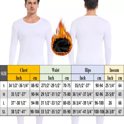 Herren Thermo Long Johns Warme Unterwäsche Top + Hose 2-teiliges Set Basisschicht - Bild 26 von 32