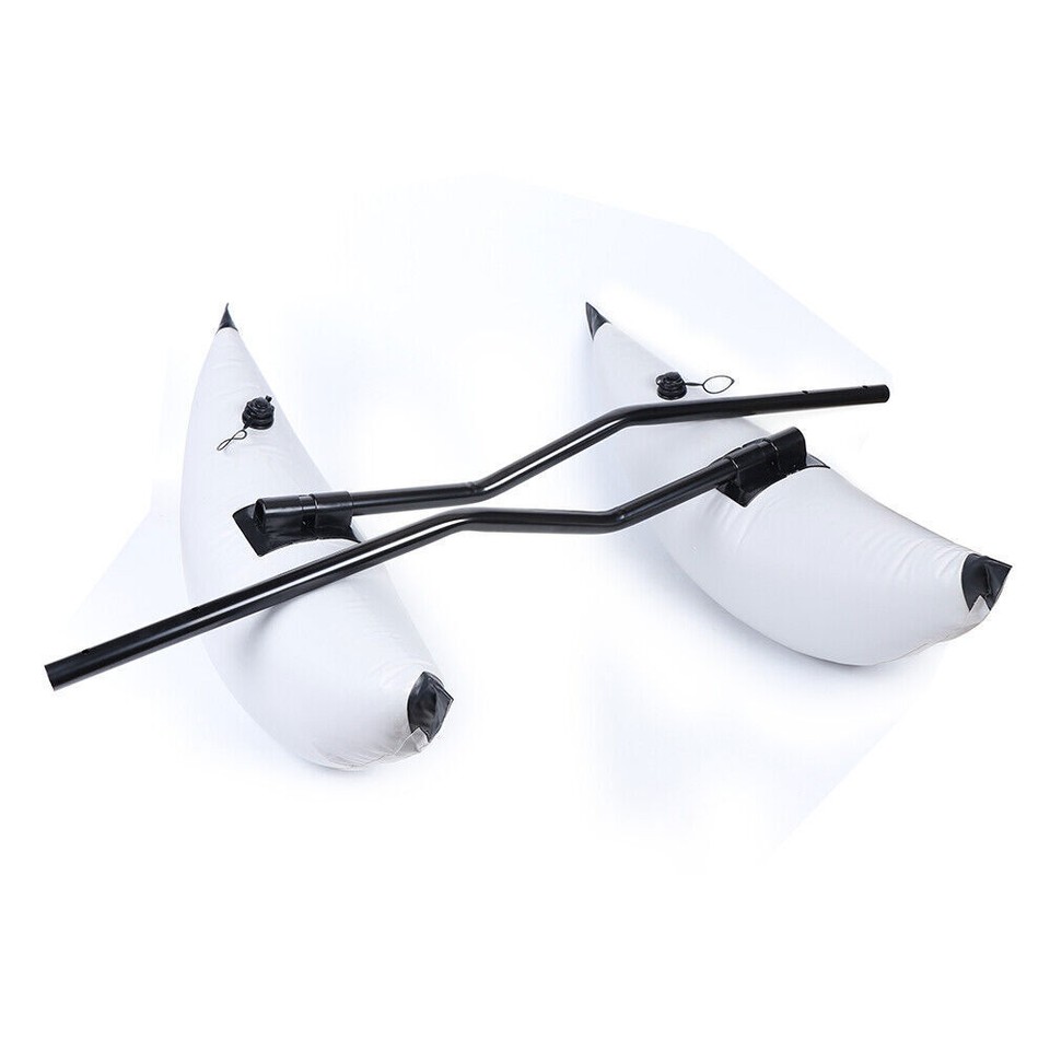 2x PVC Inflatable Outrigger Kayak Canoe Fishing Boat Float Tube ...