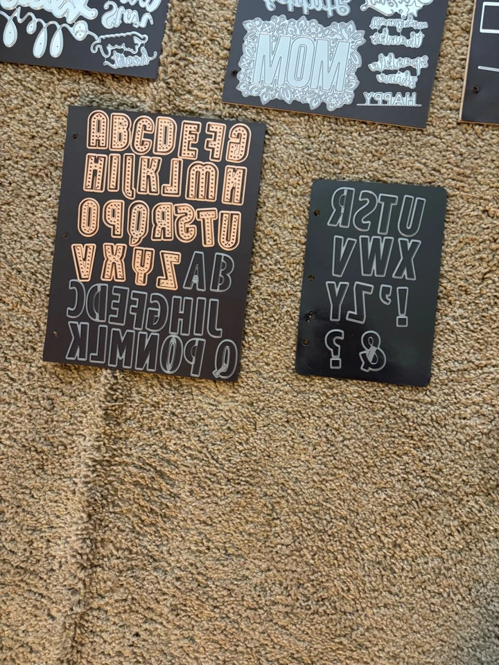 lote troquelados metálicos para hacer tarjetas Foto 2 de 4