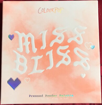 Colourpop Miss Bliss Lidschatten Palette 9 Farbtöne Peach Matt Metallic Glitter