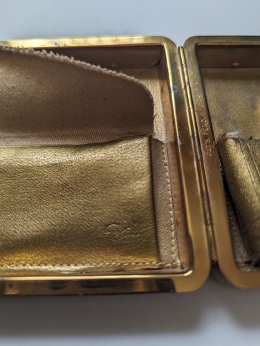Borsa da viaggio vintage vanity case Zell 5th Avenue NY NY make up metallo dorato Powell - Foto 6 di 11