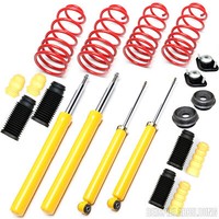 SPORT-FAHRWERK 40/40 FÜR Audi 80 B4 2.3 5ZYL. 2.6 2.8 + Domlager + Staubkappen